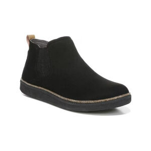 Dr. Scholl's Women's See Me Faux Suede Slip On Ankle Boots ,Black Size 7.5M